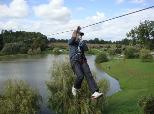  Tirolés sobre el parque 